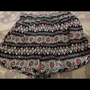 Black and pink shorts